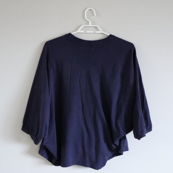 Aerie Women's Blue XS Slouchy Oversized Lightweight Cotton Relaxed T-Shirt‎ Top - Picture 2 of 12